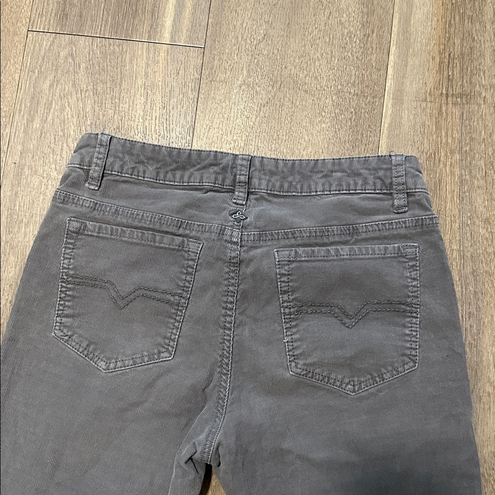 Prana Women Corduroy Skinny Gray Pants, Size 4 - Picture 5 of 5
